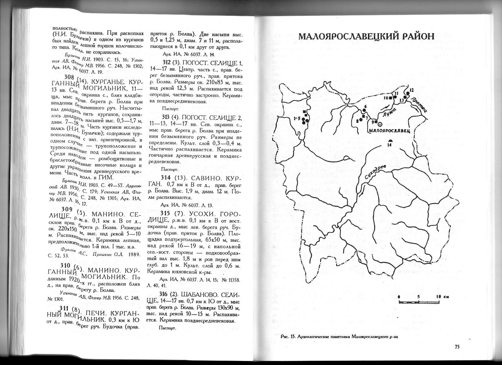 Археологическая карта калужской области