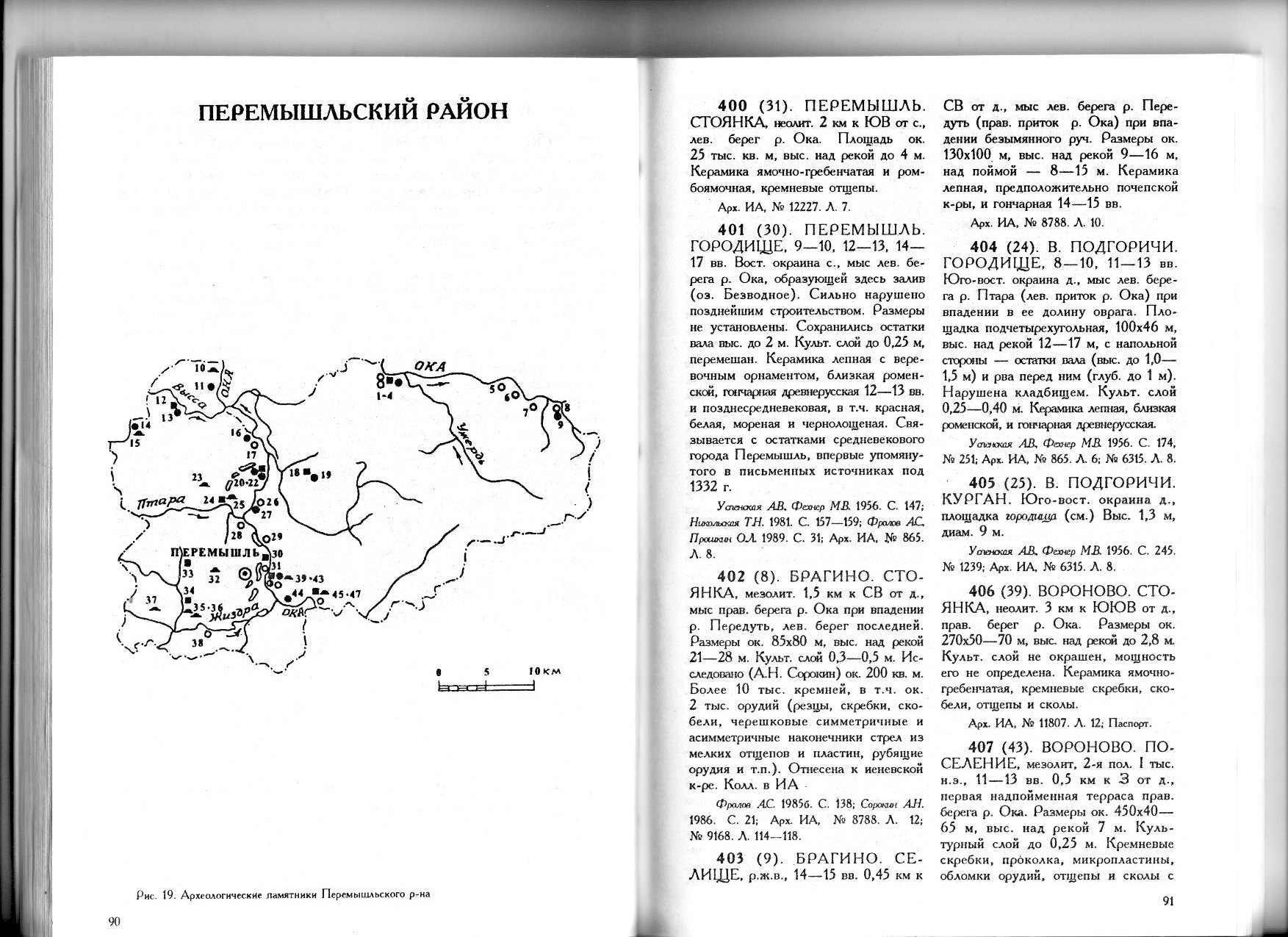 Археологическая карта калужской области