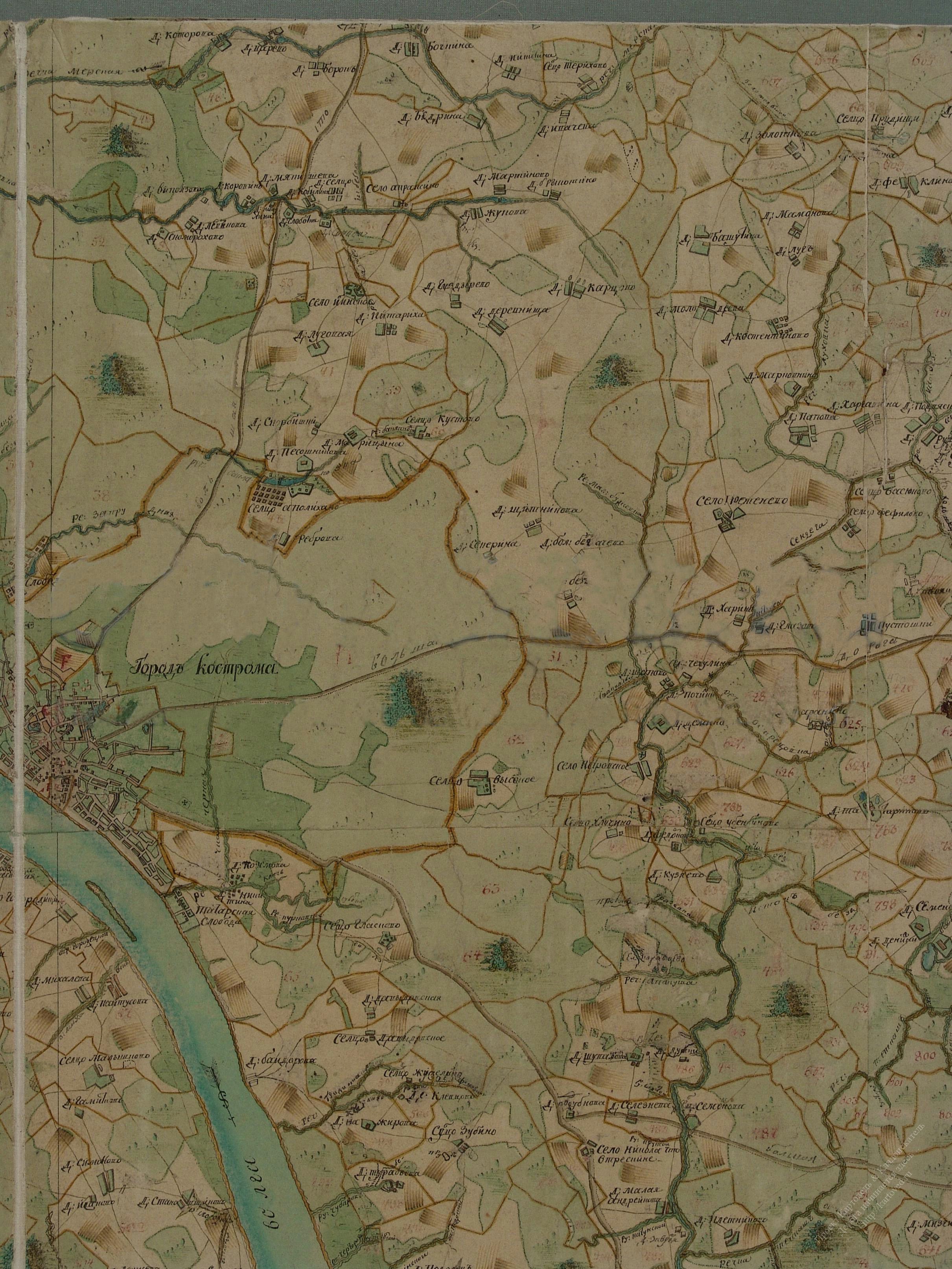 Топографическая Карта Костромской Области Буйский Район 1:50