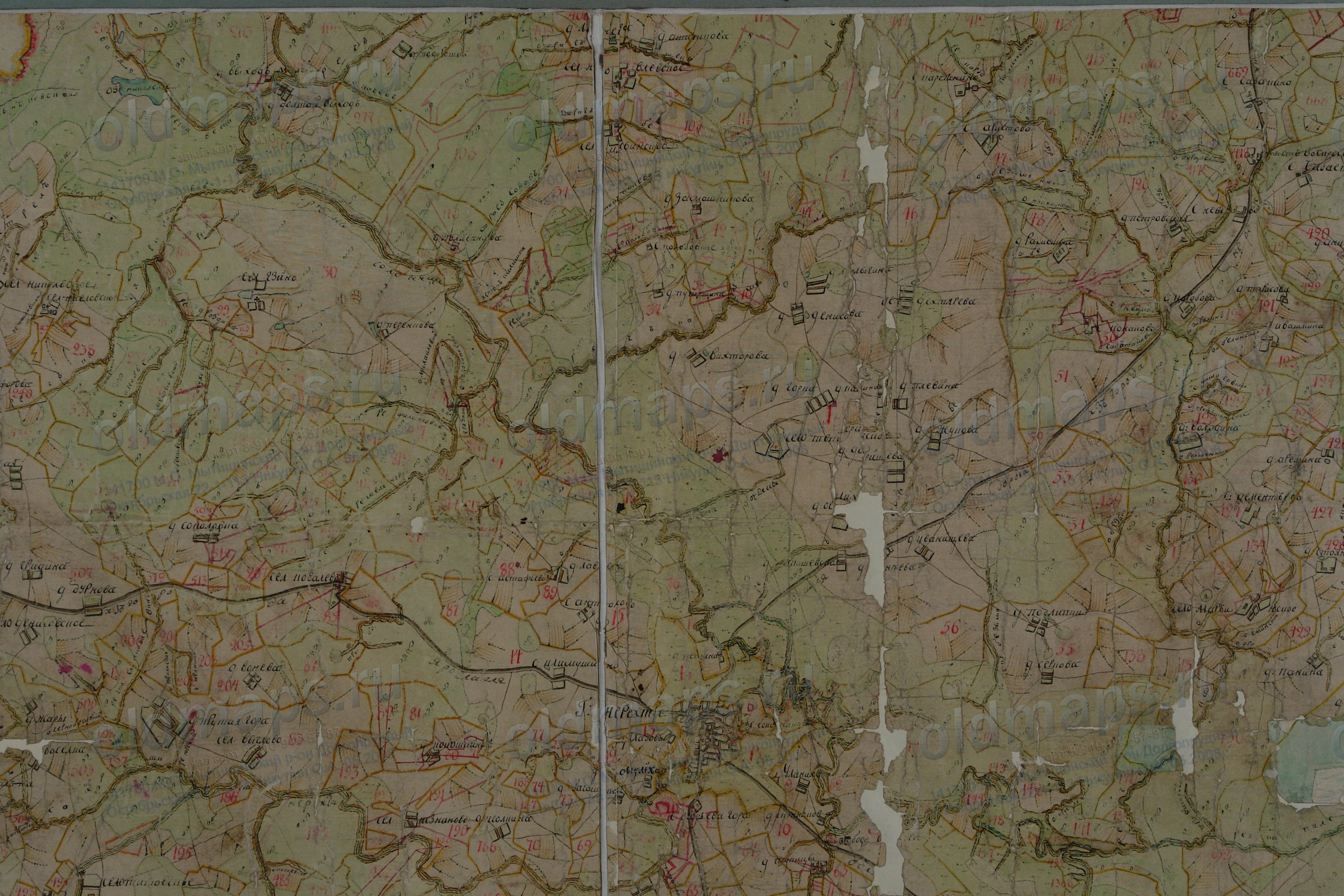 Старая карта нерехтского района