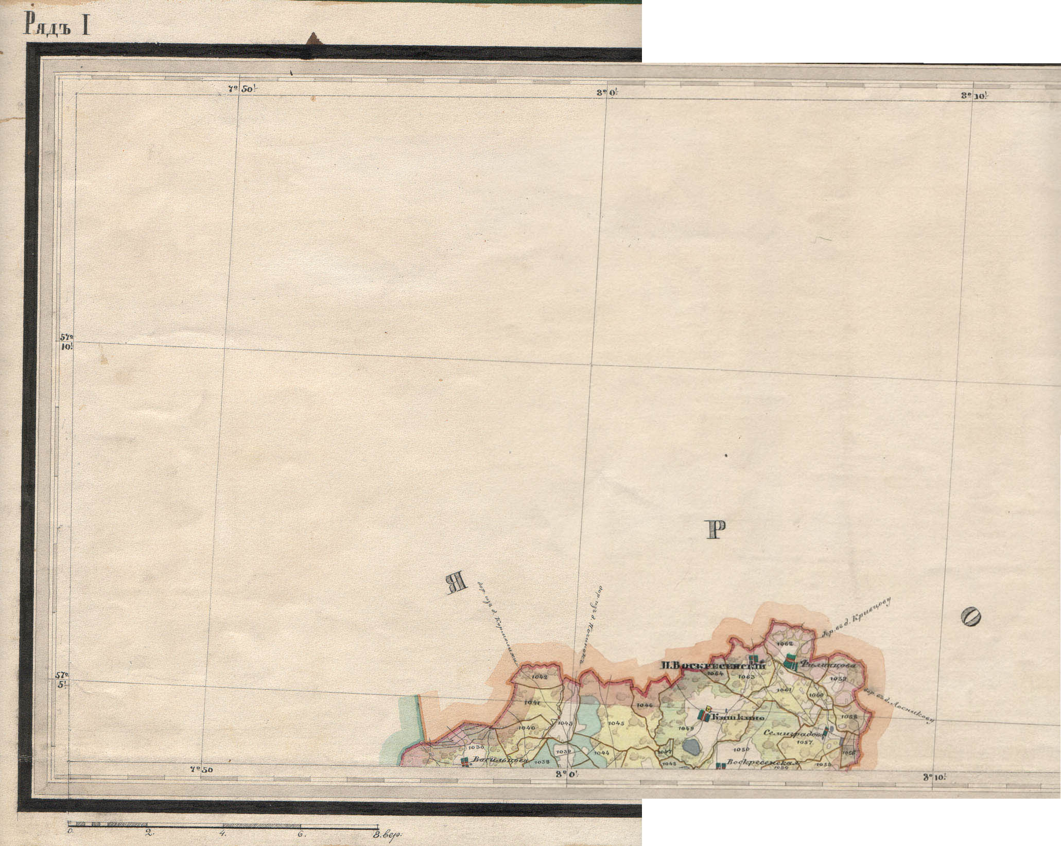 Карта менде владимирской губернии 1850 1 верста